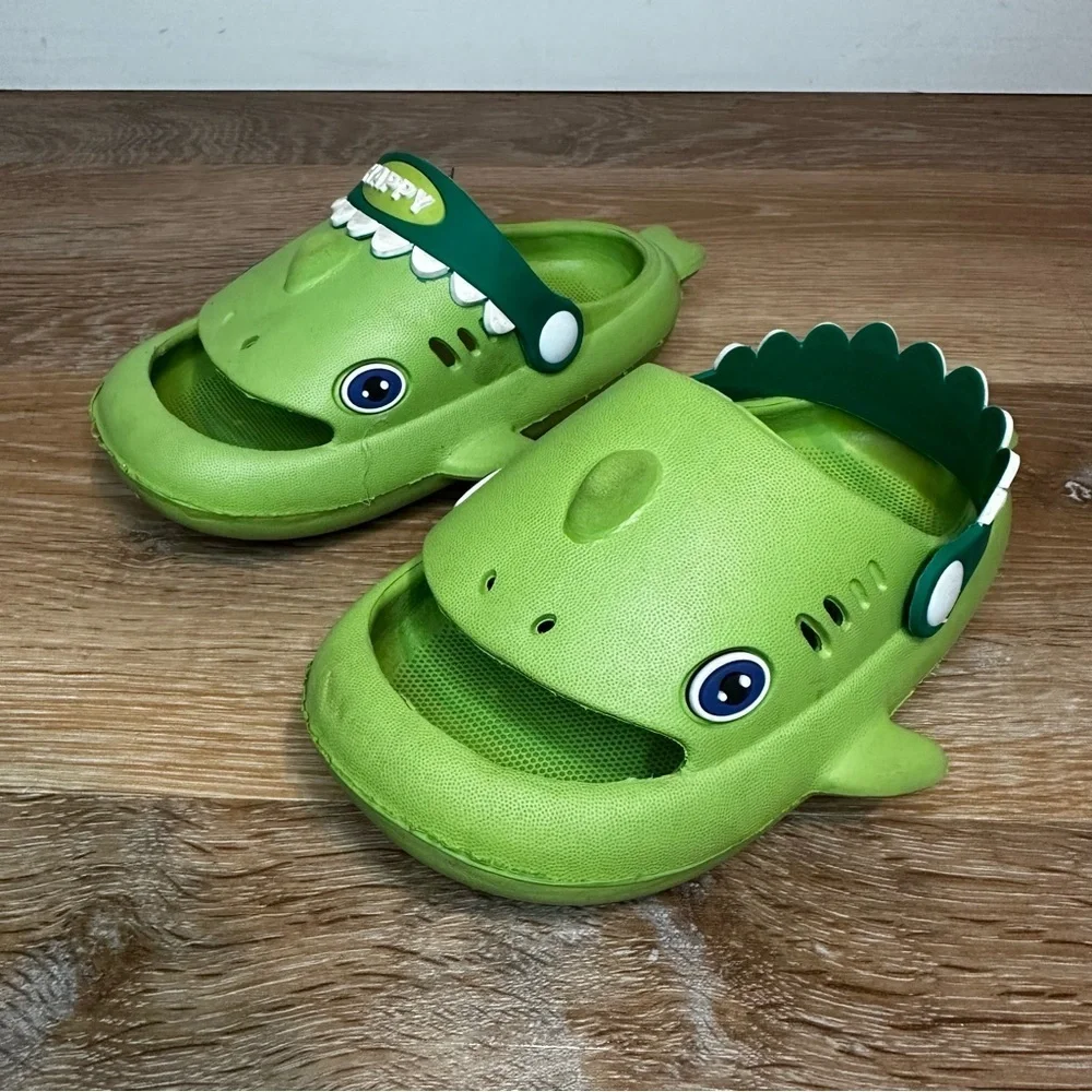Toddler Boys BUNDLE (2) Baby Shark Water Shoes EVA Clogs, Size 3T-4T